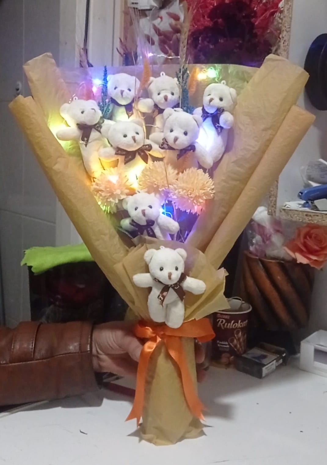 Işıklı Ayıcık Buketi 