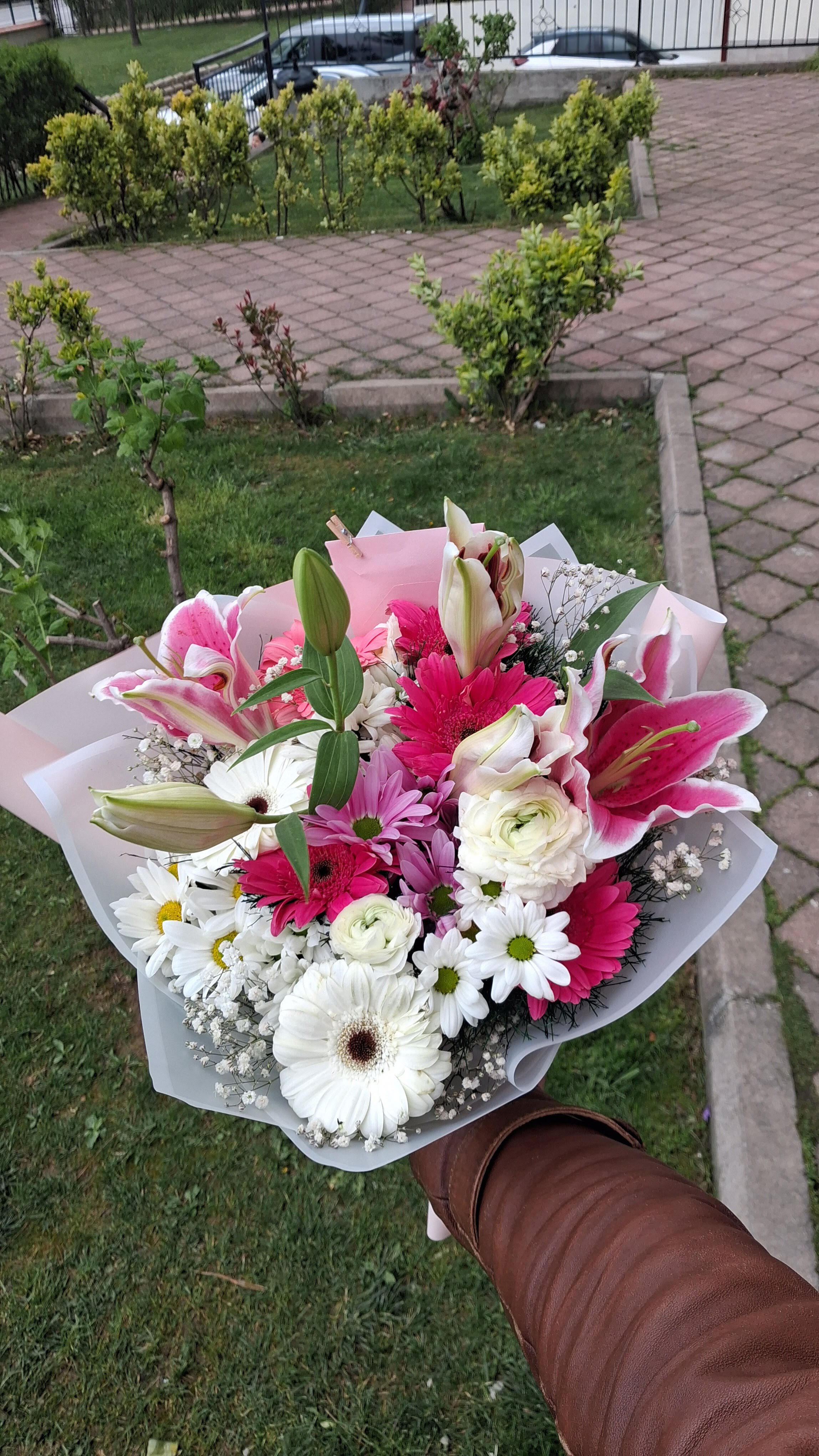 Lilyum ve mini gerbera