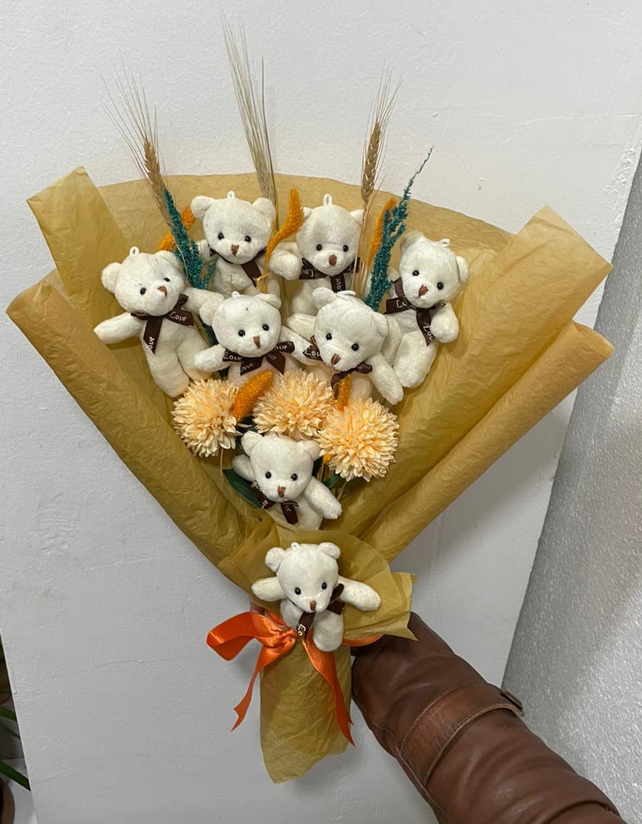 Işıklı Ayıcık Buketi  - Görsel 2